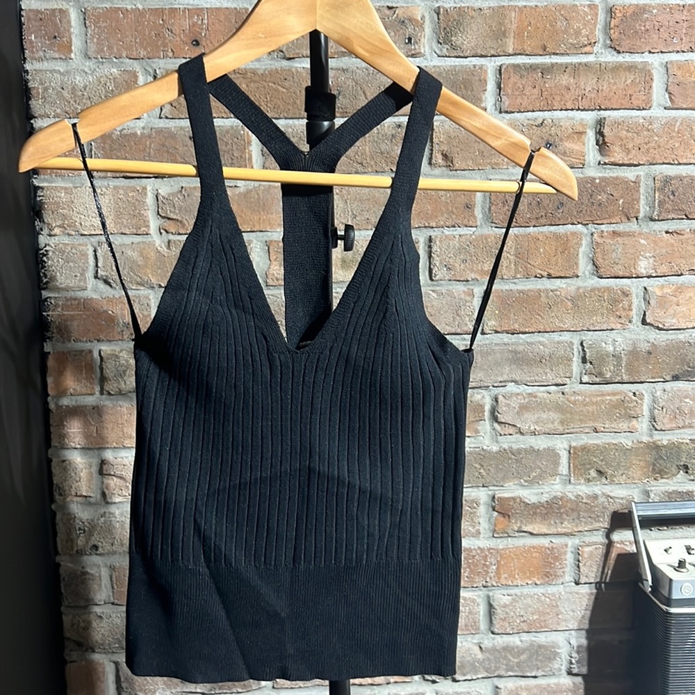 Black tank top